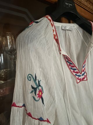 Blusa boho Zara bordada