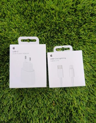 Cargador iPhone 20W y Cable USB-C a Lightning 1m