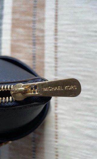 Bolso Michael Kors Piel Azul Dorado