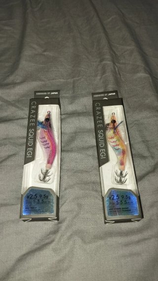 PRECIO REGATEABLE 2 Señuelos de Pesca Crazee Squid