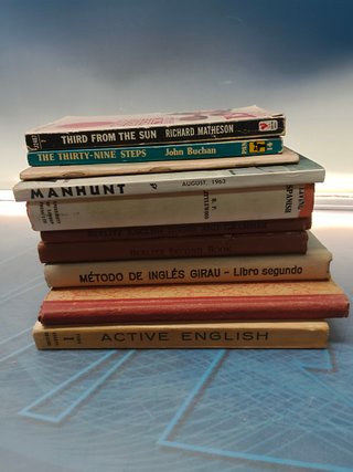 10 libros vintage estudios MÉTODO DE INGLES y pequeñas novelas en ingles para su aprendizaje