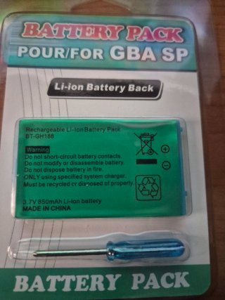 Batería Recargable para Game Boy Advance SP