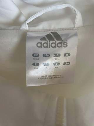 Chaqueta Adidas Vintage Retro Blanca y Roja