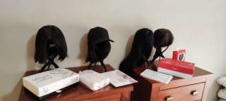 Pelucas varias (negras y castañas)