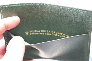 Rolex portadocumentos de piel.