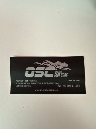 Bebé y juguetes OSC Original Slot Car Peugeot 205 T16 EVO2