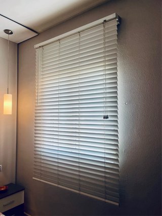 Persiana veneziana PVC effetto legno bianco
