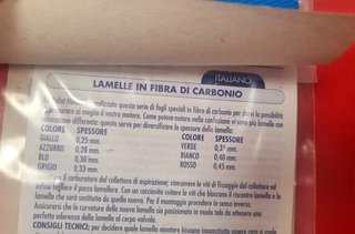 Láminas Carbono POLINI MINARELLI