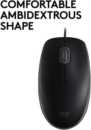 Logitech B110 ratón USB silencioso 1000 dpi