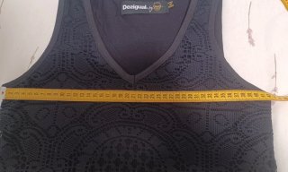 Camiseta Desigual Negra y Multicolor