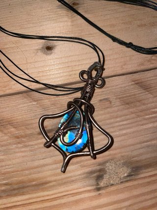 Collana intrecciata a mano con Labradorite