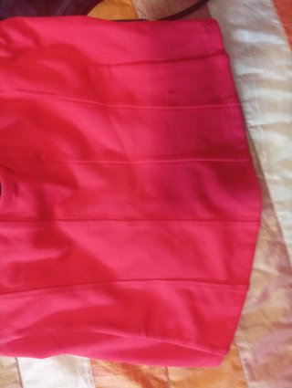 Top palabra de honor Bershka rojo talla S
