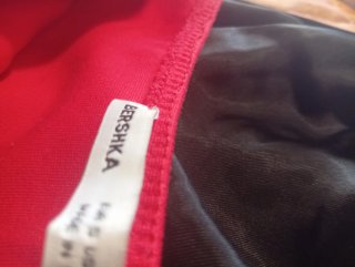 Top palabra de honor Bershka rojo talla S