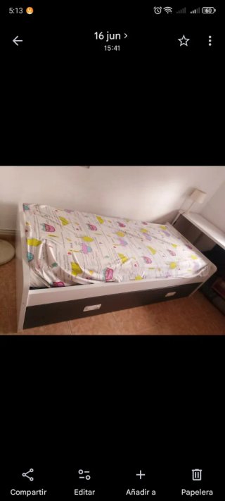 Cama nido con cajón y colchones