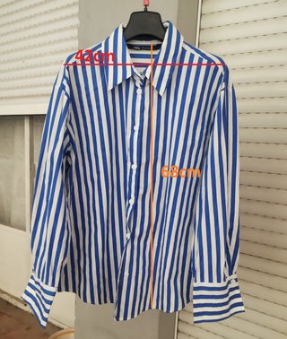 Camisa Rayas Zara Algodón Clásica