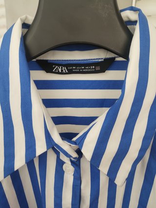 Camisa Rayas Zara Algodón Clásica