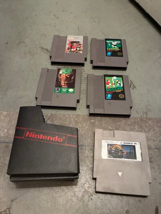Pack 5 Juegos Nintendo NES Originales + 4 Fundas