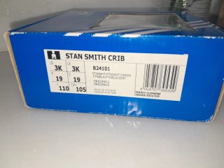 Adidas Stan Smith Crib Bebé Blancas y Verdes