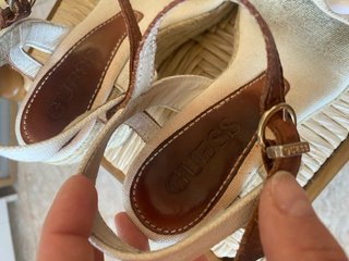Sandalias Guess cuña 38 tacón 8cm