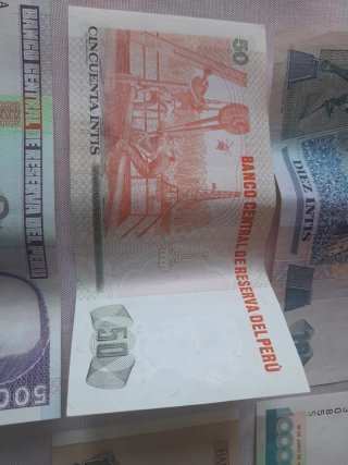 Banconote Perù Intis nuove
