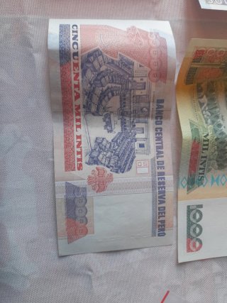 Banconote Perù Intis nuove