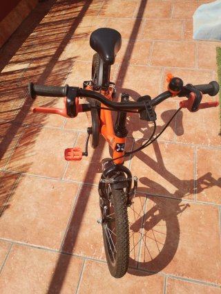 Bicicleta B-Twin 14 Infantil Naranja