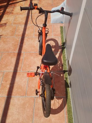 Bicicleta B-Twin 14 Infantil Naranja