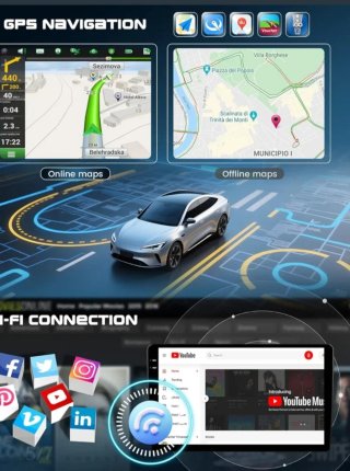 Pantalla Android 10" Trafic, Vivaro,  Primastar