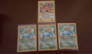 Lote 3 Cartas Pokémon Venusaur + 1 Pikachu