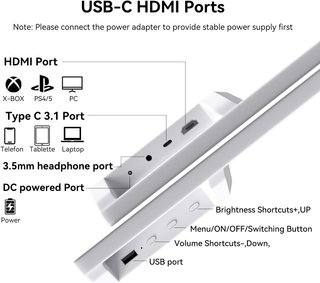 PRECHEN Monitor Táctil 21.5'' FHD USB‑C HDMI