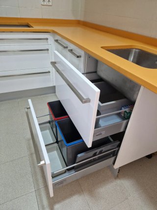 Cocina blanca alta calidad