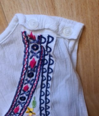 Mono pantalón  corto blanco