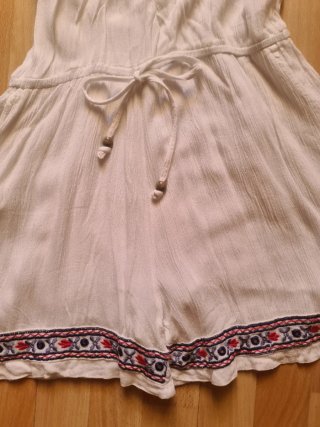 Mono pantalón  corto blanco