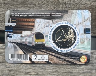 Moneda 2€ Conmemorativa Bélgica 1926-2026