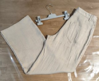 Pantalón fluido Mango beige