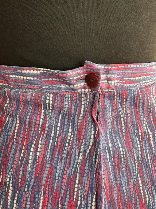 Gonna vintage sartoriale stampata