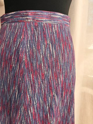 Gonna vintage sartoriale stampata