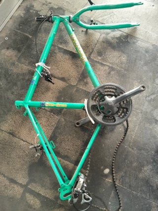 Cuadro Bicicleta 26 Verde