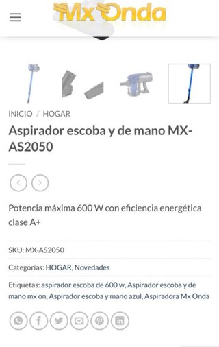 Aspirador MxOnda Azul
