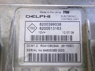Centralita motor renault 113978 8200399038 megane