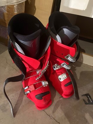 Botas de esquí Salomon rojas 38, guantes de regalo