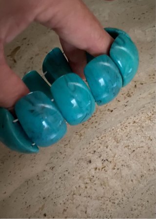 Pulsera elástica color esmeralda
