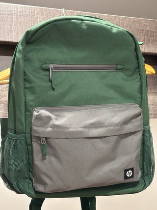 Mochila HP Verde y Gris
