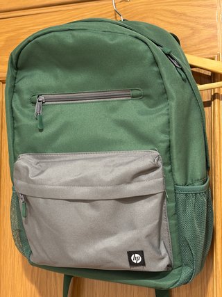Mochila HP Verde y Gris