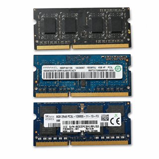 Vendo lote de 3 memorias RAM SO-DIMM DDR3 PORTATIL