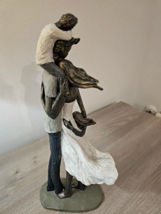 Escultura familiar 4 miembros