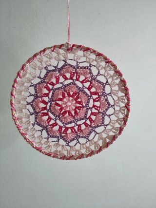 Mandala uncinetto decorativo 26 cm