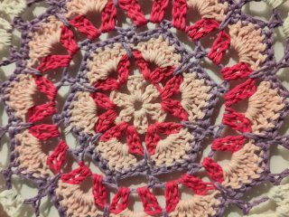 Mandala uncinetto decorativo 26 cm