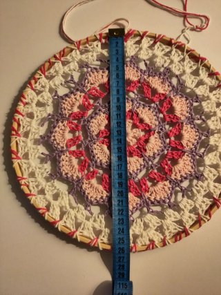 Mandala uncinetto decorativo 26 cm