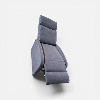 Sillón relax manual tela beige/gris